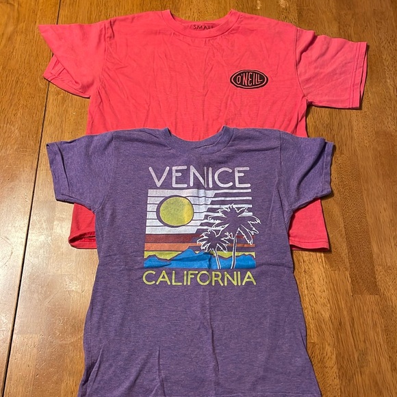 American Apparel Other - 🌊Bundle of 2 soft Beach T-shirts O’Neill Venice Beach retro design youth small